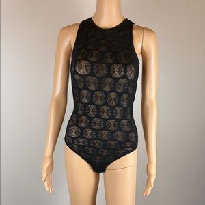 Vintage Wolford Black Lace Bodysuit